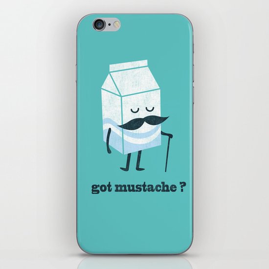 Got mustache? iPhone & iPod Skin