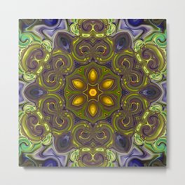Star Flower of Symmetry 610 Metal Print | Trippy, Modern, Boho, Abstract, Symmetry, Graphicdesign, Chic, Symmetrical, Flowers, Graphic 