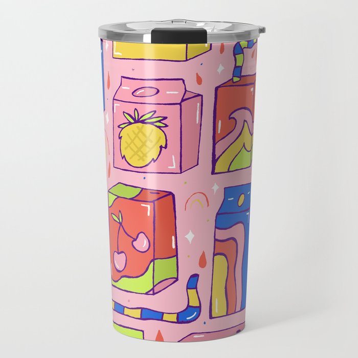 Juice Box Print Travel Mug