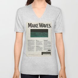 Waves V Neck T Shirt