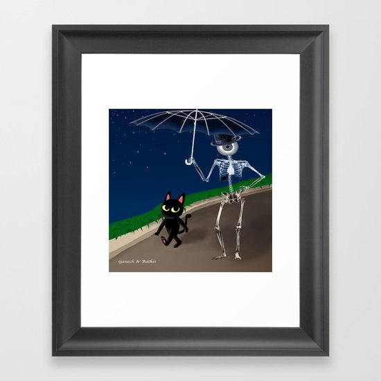 "Walk of Night" Framed Art Print