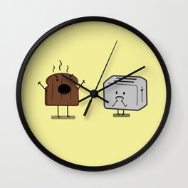 Toast and toaster (version 2) Wall Clock
