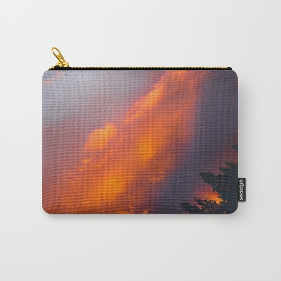 Bend Oregon: sunset & rainbow Carry-All Pouch