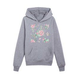 Blush Pink Rose Collection Kids Pullover Hoodies