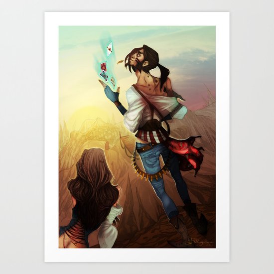 Ace of Hearts Art Print