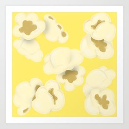 Buttered popcorn Art Print