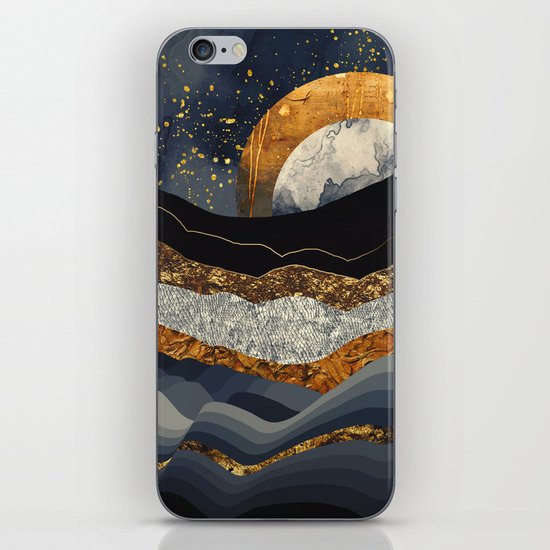 Metallic Mountains iPhone Skin