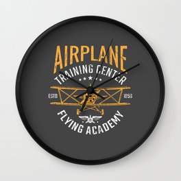 Airplane training centre Wall Clock