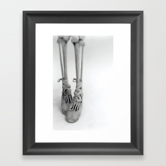 Skeleton Pointe Framed Art Print