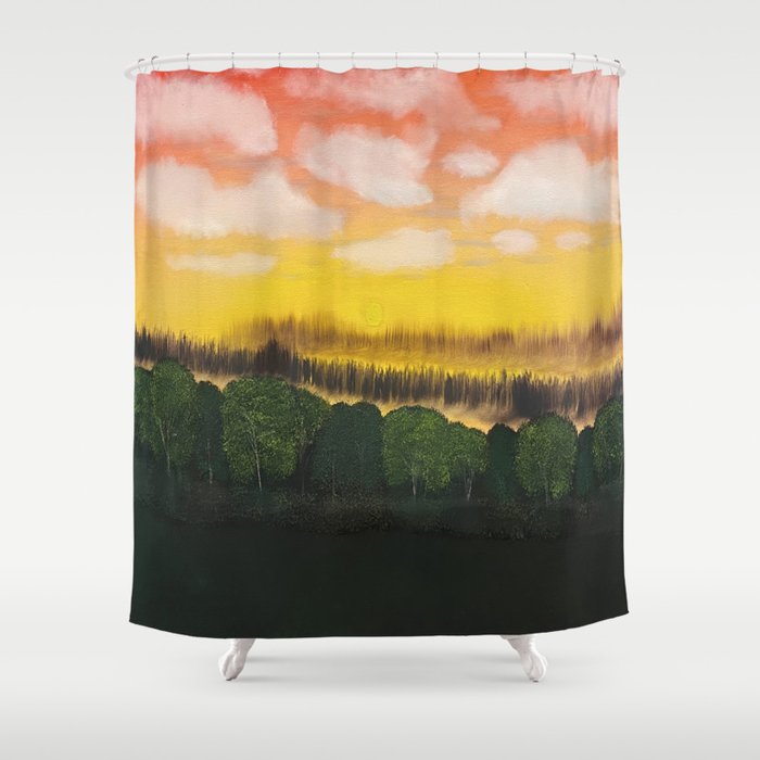 The Rising Sun by Hafez Feili Shower Curtain
