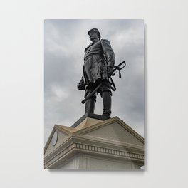 Abner Doubleday Under a Stormy Sky Metal Print | Classicalsculpture, Autumnfall, Art, Statue, Civilwarhero, Pennsylvania, Cloud, Gettysburg, Cloudyday, Metal 