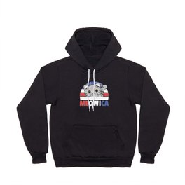 Cat For The Fourth Of July Usa Flag Meowica Hoody