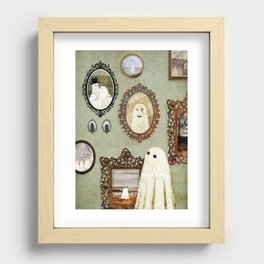 There's A Ghost in the Portrait Gallery Recessed Framed Print