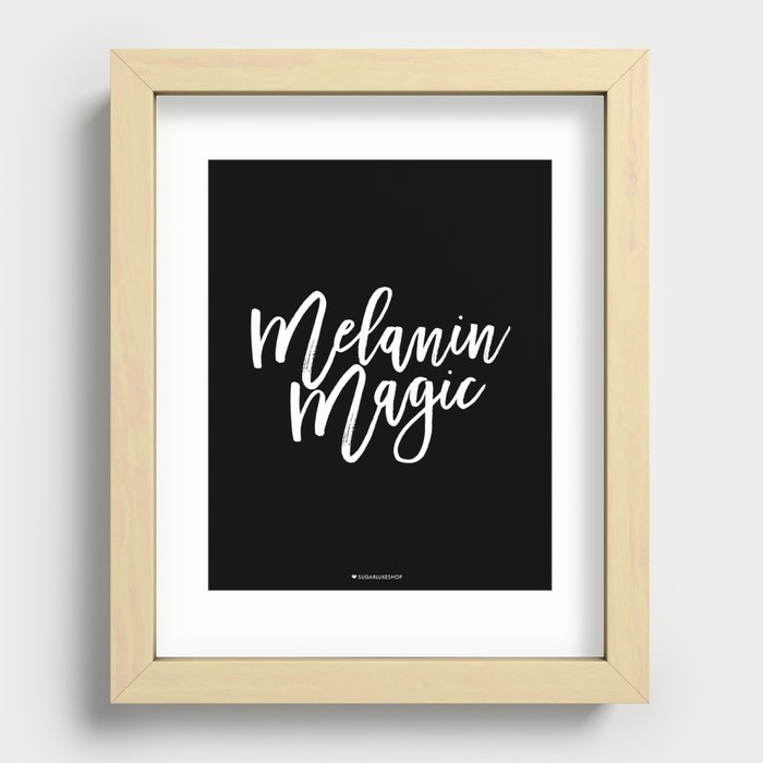 Melanin Magic Recessed Framed Print