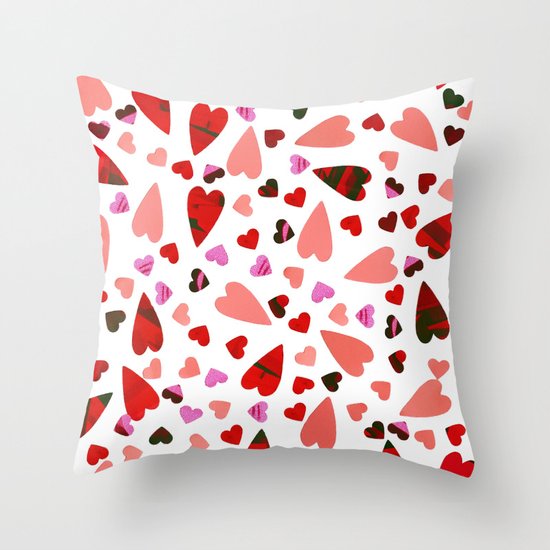 Scatter my (LOVE) Heart Throw Pillow