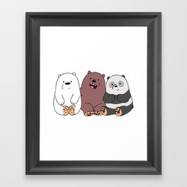 3 Bears Framed Art Print