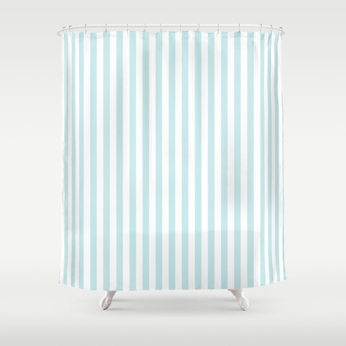 Duck Egg Pale Aqua Blue And White Wide Thin Vertical Deck Chair