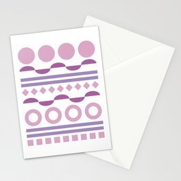 Patterned shape line collection 10 Stationery Card