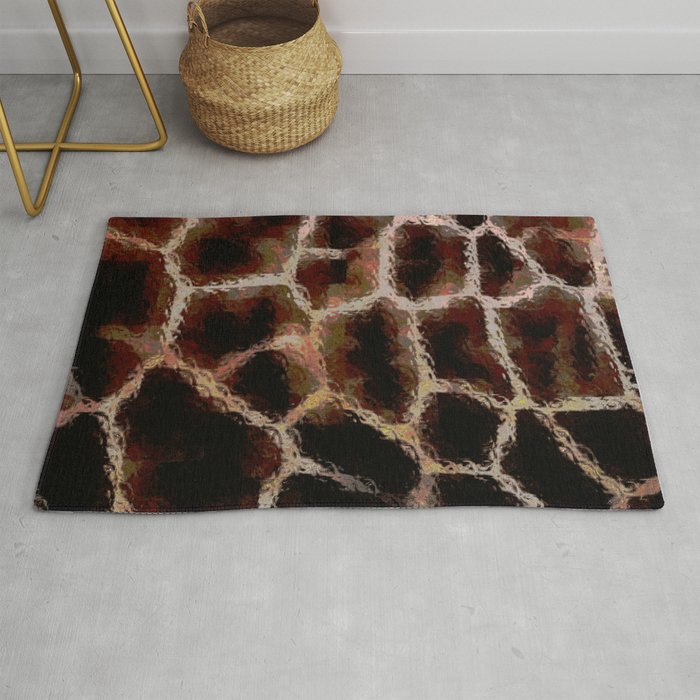 Brown Animal Print Rug By Lmglenn Brown Animal Print Rug By Lmglenn