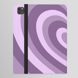 Hypnotic Purple Hearts iPad Folio Case