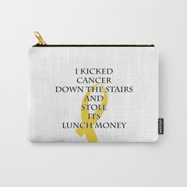 Cancer Bully (Gold Ribbon) Carry-All Pouch
