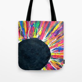 Rainbow Solar Eclipse Painting Tote Bag