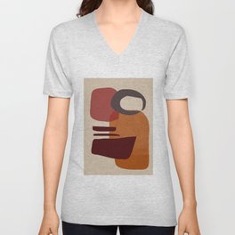 Abstracto 02 V Neck T Shirt