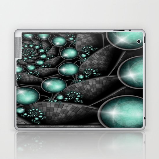 Turquoise Maze. Laptop & iPad Skin