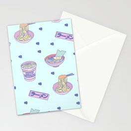 Pastel Ramen Pattern Stationery Cards