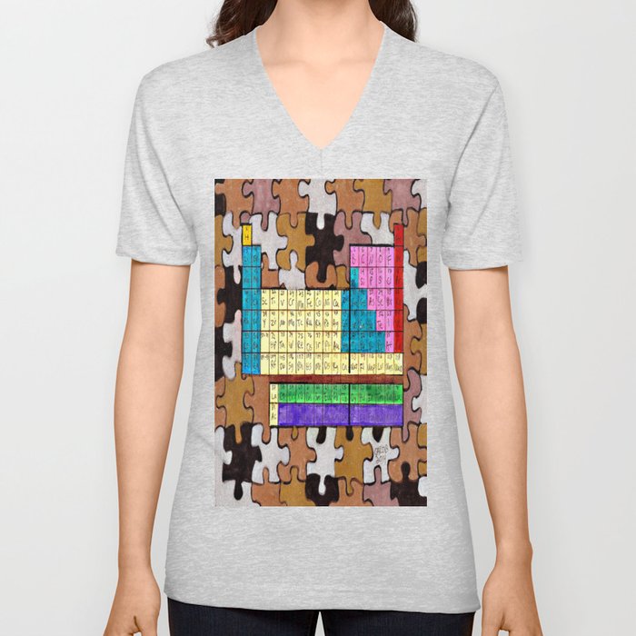 Puzzle  V Neck T Shirt