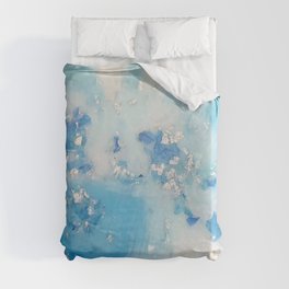 Abstrait Bleu Orchidée Duvet Cover