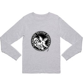 Black Classic Aardvark Tattoo Company Logo - TRANSPARENT Long Sleeve T Shirt