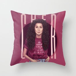 Portrait of Ch Throw Pillow