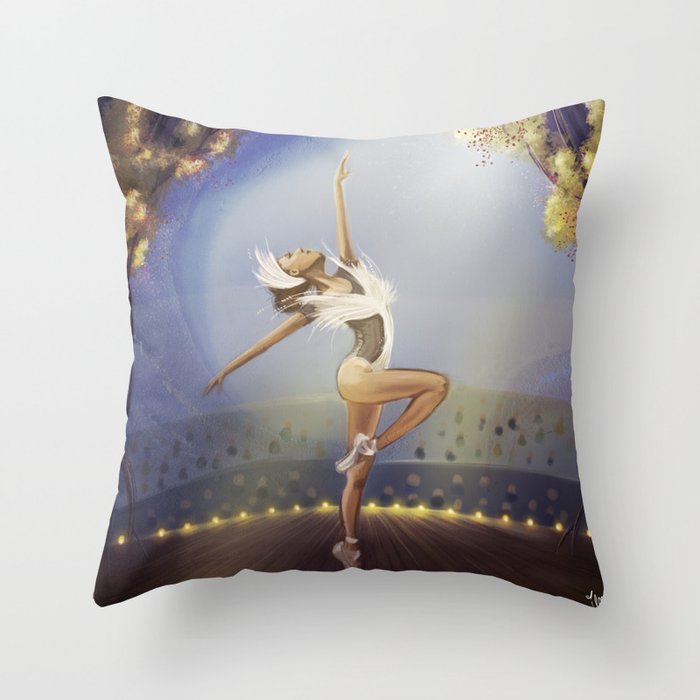 Dancing on the Stage Throw Pillow