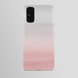 Touching Blush Gray Watercolor Abstract #1 #painting #decor #art #society6 Android Case