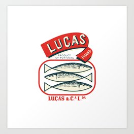 Luças Sardines Art Print