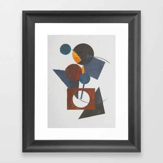 Constructivistic painting Framed Art Print