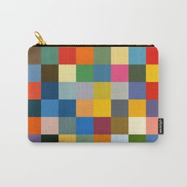 Haikili - Abstract Colorful Pixel Patchwork Art Carry-All Pouch