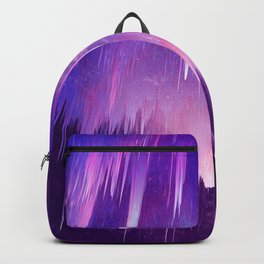 Till World's End Backpack | Generative, Fantasy, Skyfall, Forest, Purple, Uv, Space, Scifi, Falling, End 
