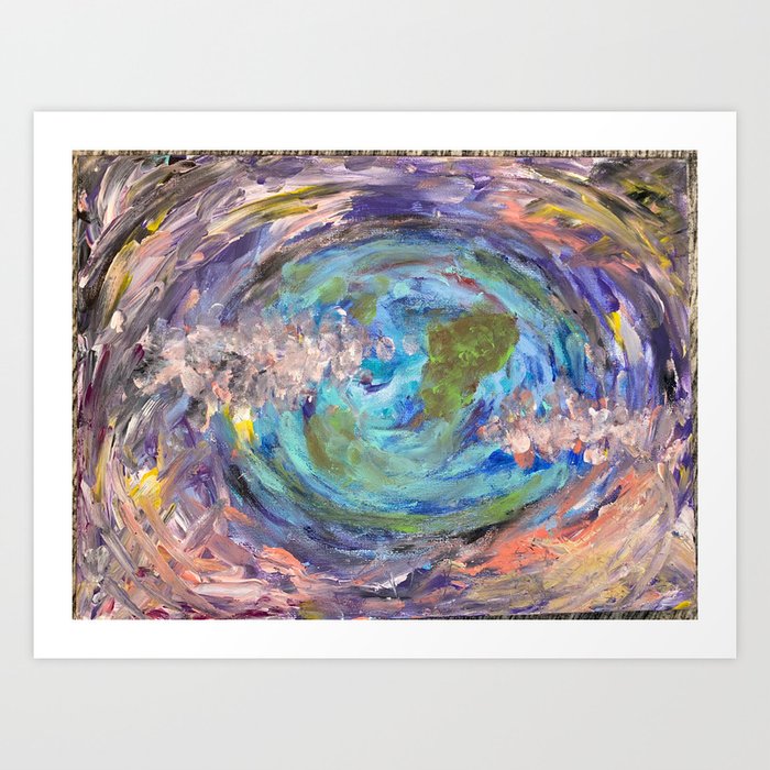 Distorted Art Print