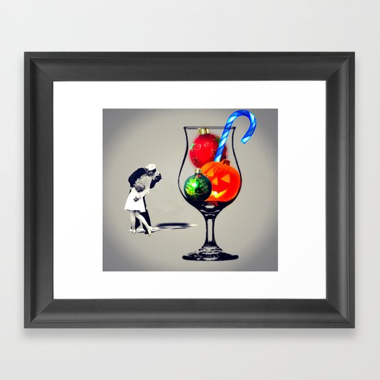 MixMotion: Seasonal Family Framed Art Print