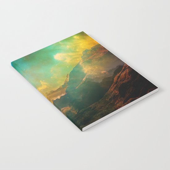 Vibrant Space Hiker Notebook