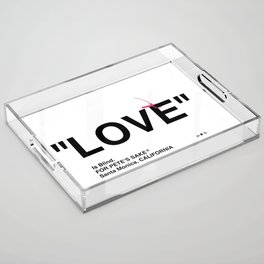 "LOVE" Acrylic Tray