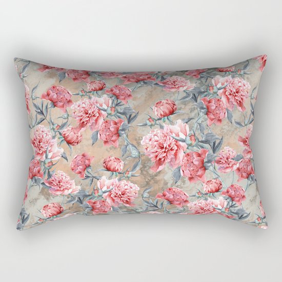 Peony II Rectangular Pillow