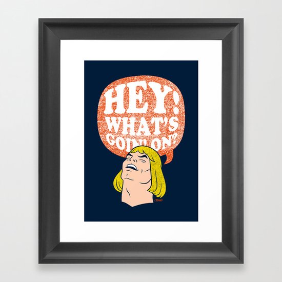 Hey-Man Framed Art Print