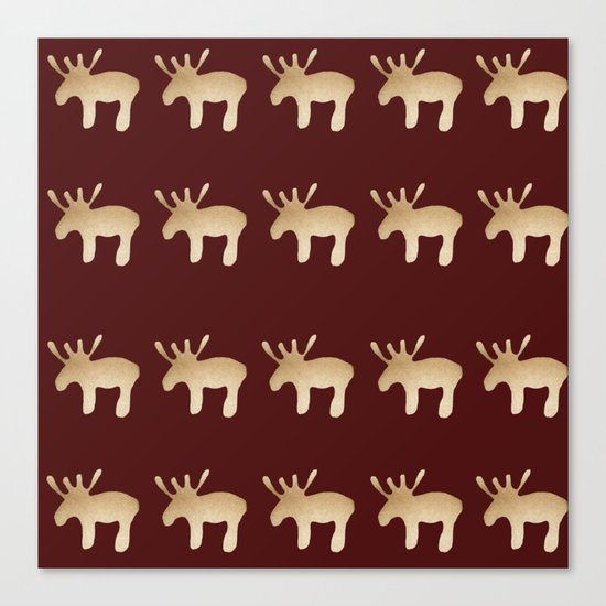Reindeer queues Canvas Print