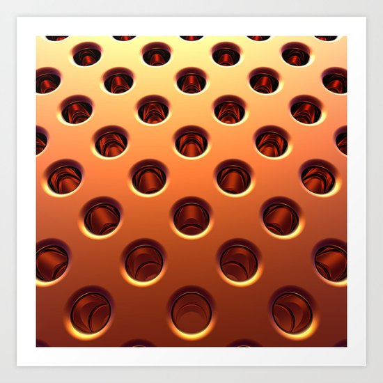 Shiny Holes Art Print