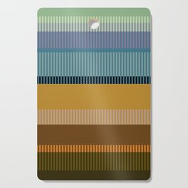 Abstraction_PRIMITIVE_RISING_LINE_COLOR_PATTERN_POP_ART_0330A Cutting Board