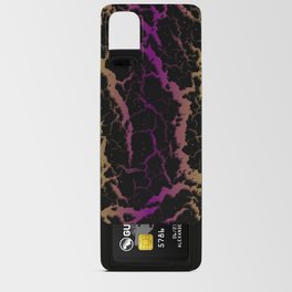 Cracked Space Lava - Lime/Purple Android Card Case