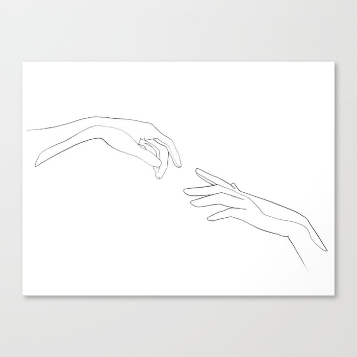 The Creation of Adam Canvas Print